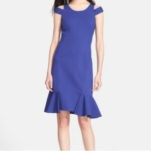 Rebecca Taylor Ponte Off Shoulder Dress